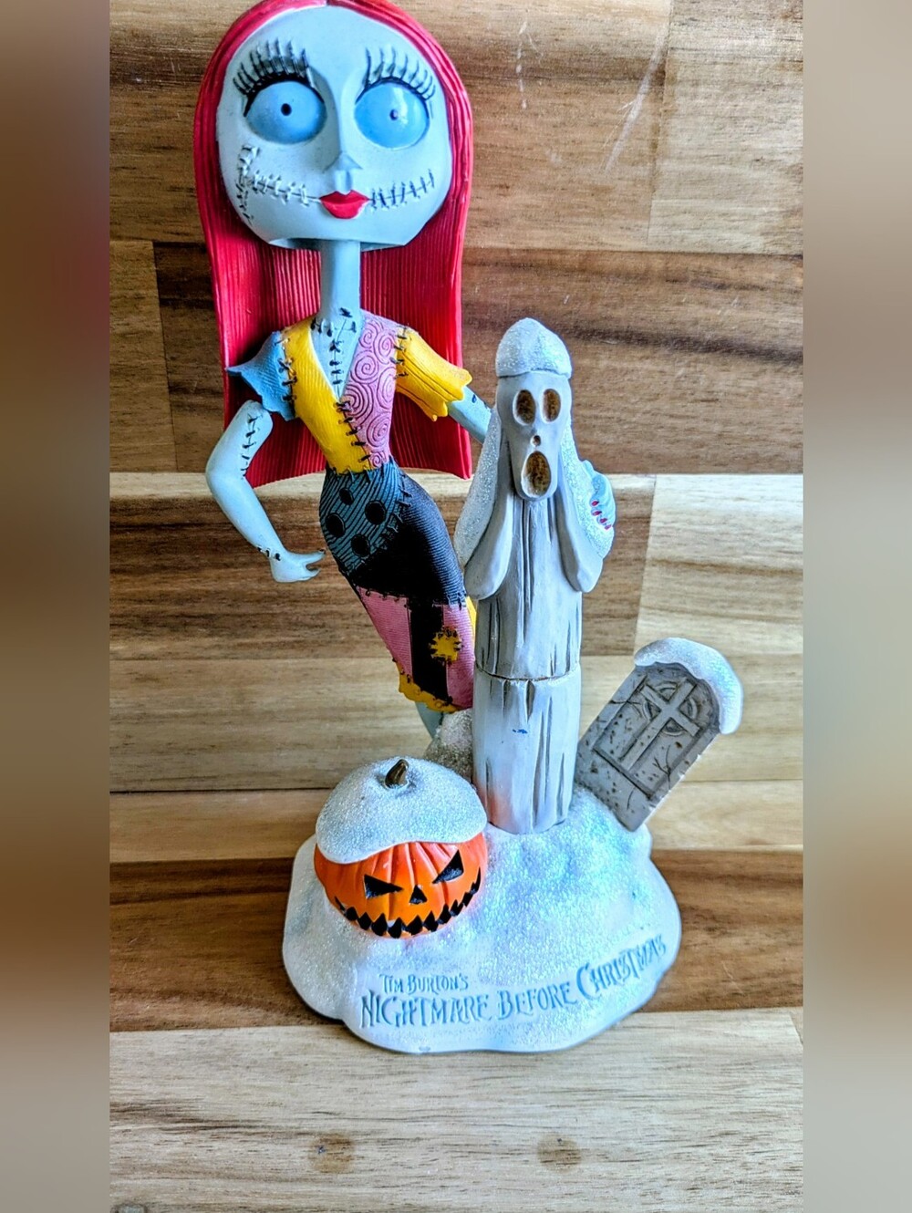Tim Burton's RARE * DISNEY NIGHTMARE BEFORE CHRISTMAS Sally BOBBLEHEAD Graveyard
